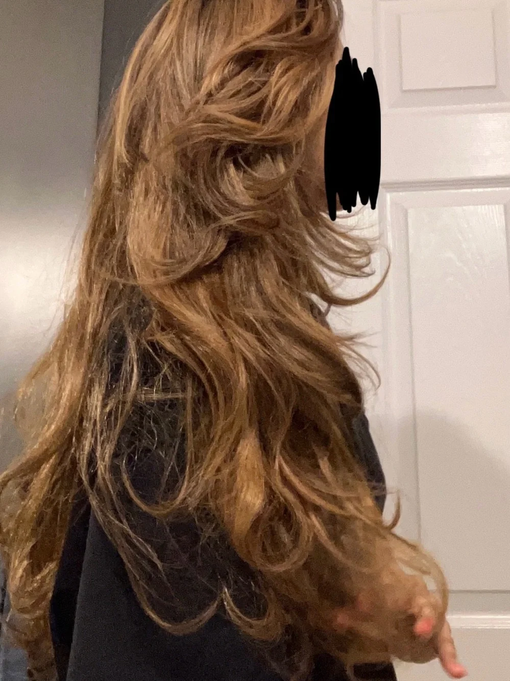 Long Layered Women's Festival Fantasy Costumes Adjustable Sized Wig Honey Brown - Picture 3 of 6